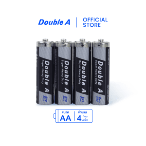 [1 แพ็ก] ถ่านคาร์บอนซิงค์ Double A ขนาด1.5V AA แพ็ก 4 ก้อน